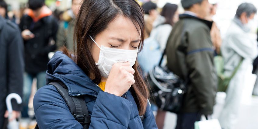 Woman feeling unwell Coronavirus