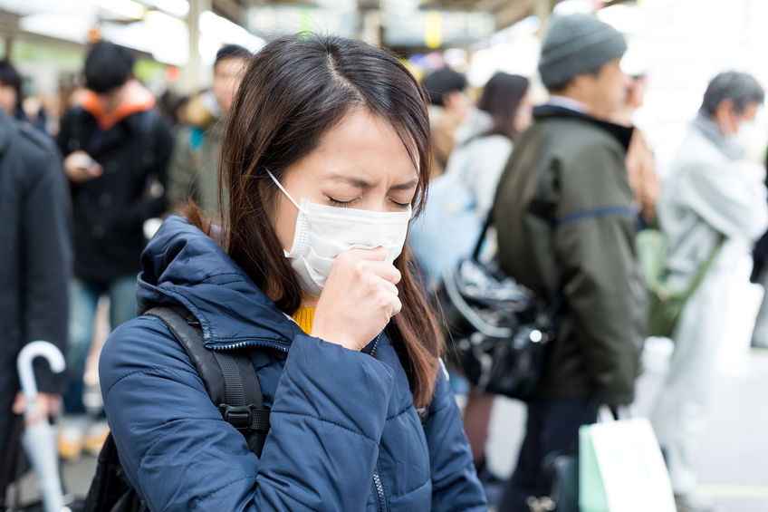 Woman feeling unwell Coronavirus