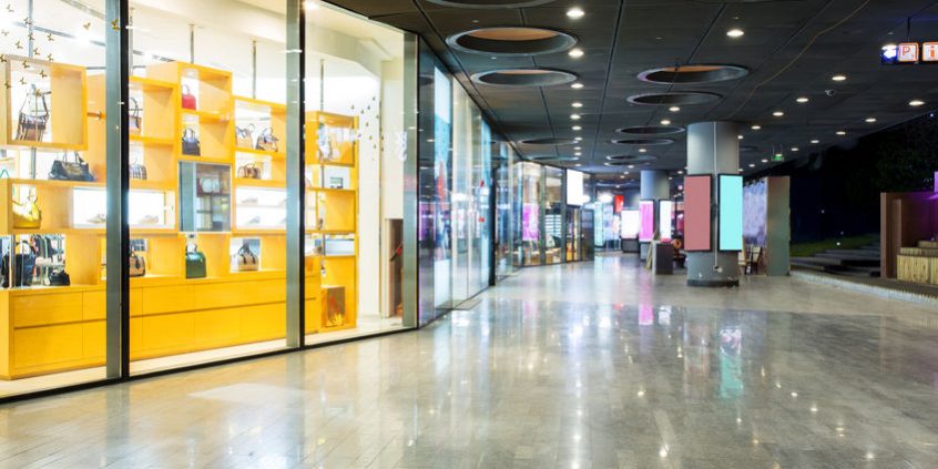 storefront in shopping mall