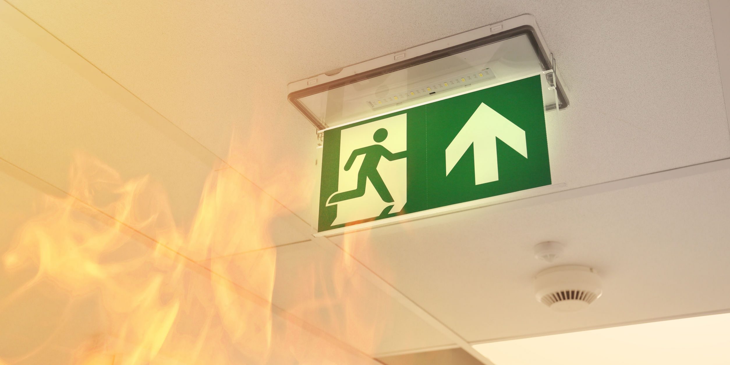 Fire in the building