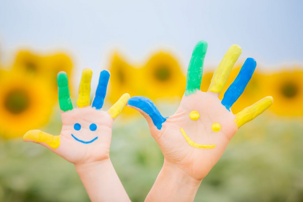 Happy smiley hands