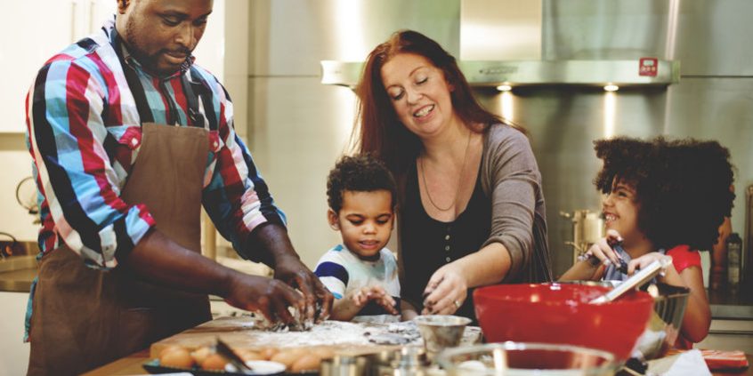 Family Cooking Kitchen Food Togetherness Concept