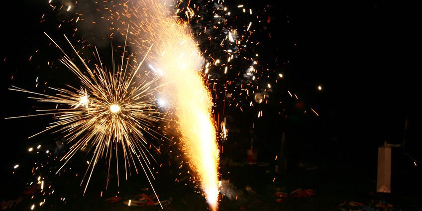 Colorful fireworks