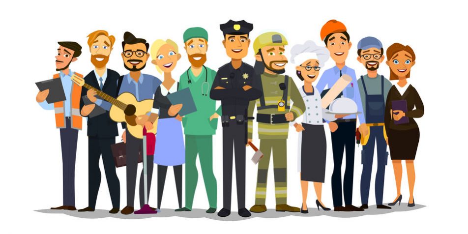 Labor Day. Vector illustration in a flat style