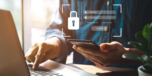 Concept,Of,Cyber,Security,,Information,Security,And,Encryption,,Secure,Access