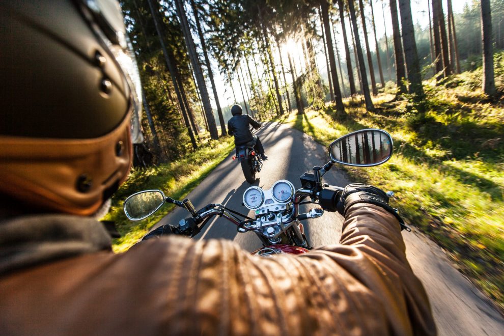 Close up of a high power motorcycle